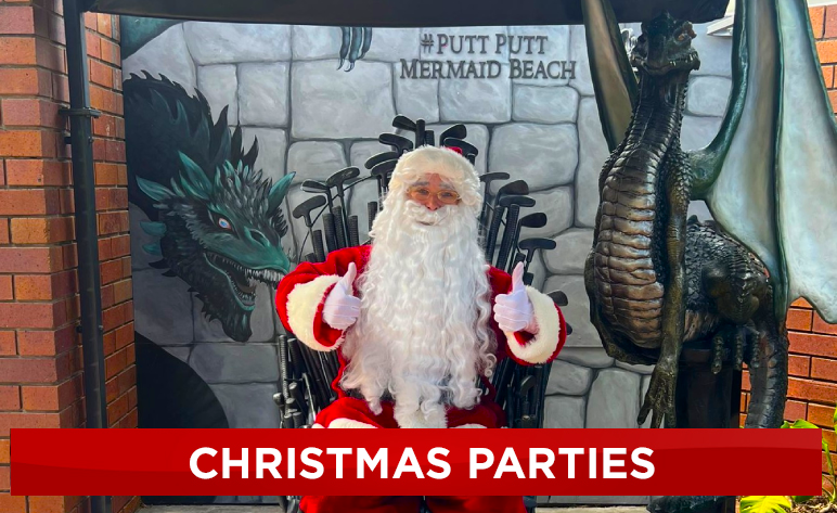 Christmas Parties at Putt Putt Mermaid Beach